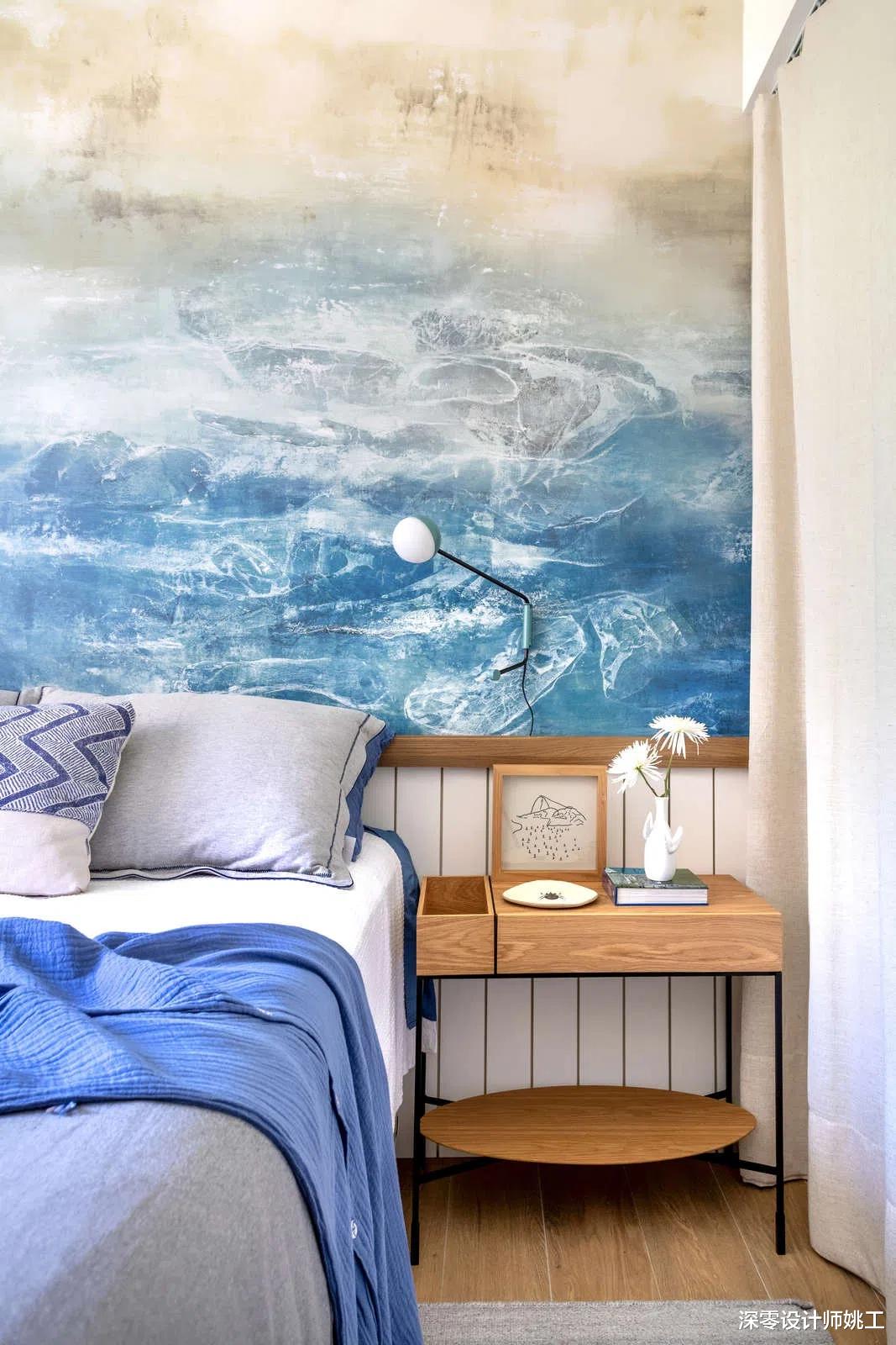 将简约温暖搬进58㎡两居室,客厅角落置办个餐厅,居住体验感真不错