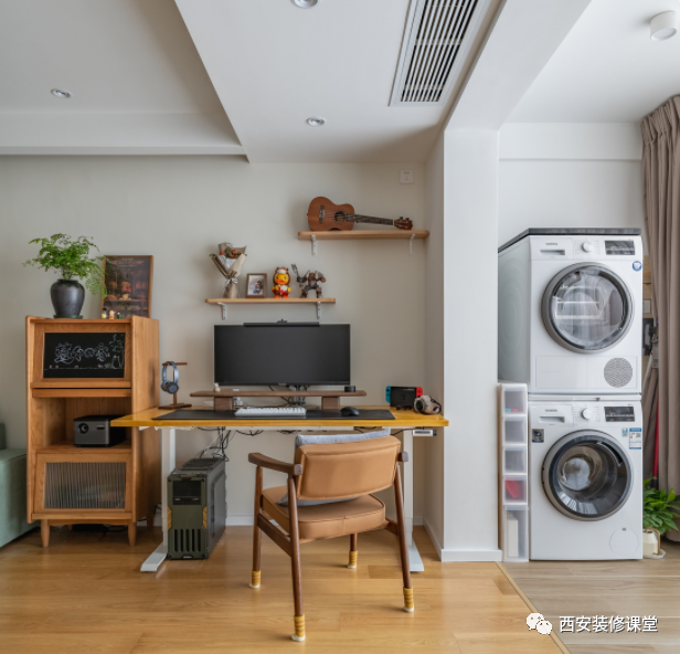 85㎡两室旧房改造，三口日式温暖家