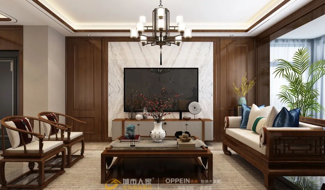 148㎡新中式风格|古典雅致之居,清风皓月,雅韵东方