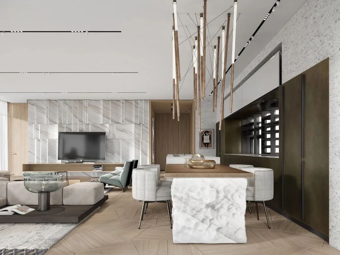 岛台设计,实用性与观赏性并行!