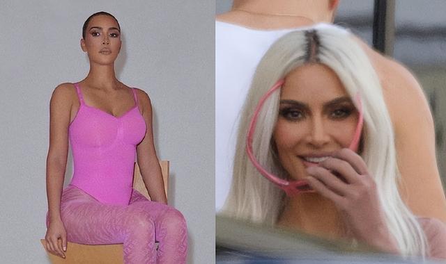 金·卡戴珊|恭喜卡戴珊，享受沙滩和海浪，秀出漂亮小蛮腰，41岁，气质很棒