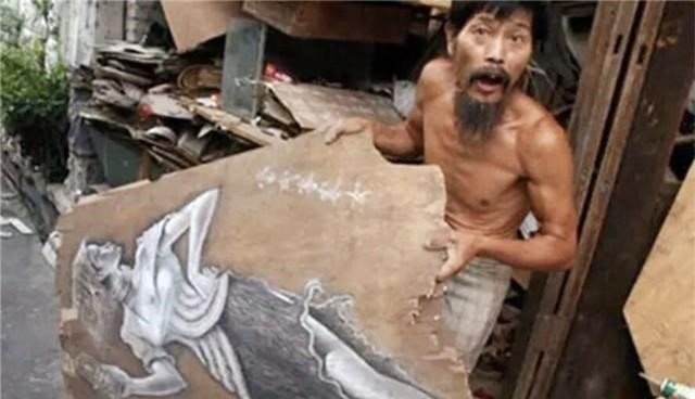 招聘|江西拾荒老人专注绘画40年,妻子绝望携子离开,专家:画得一般