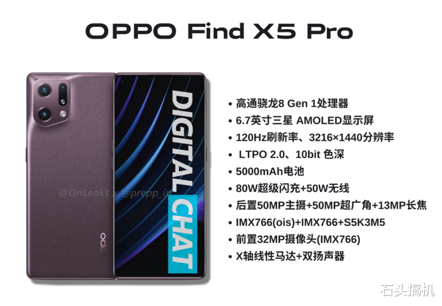 OPPO Find|背刺一加10 Pro不存在！OPPO Find X5真机曝光：背面有哈苏标志