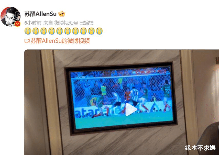 刘畊宏|梅西进球后，刘畊宏、苏醒太疯狂，苏醒用娱乐圈比喻世界杯关系