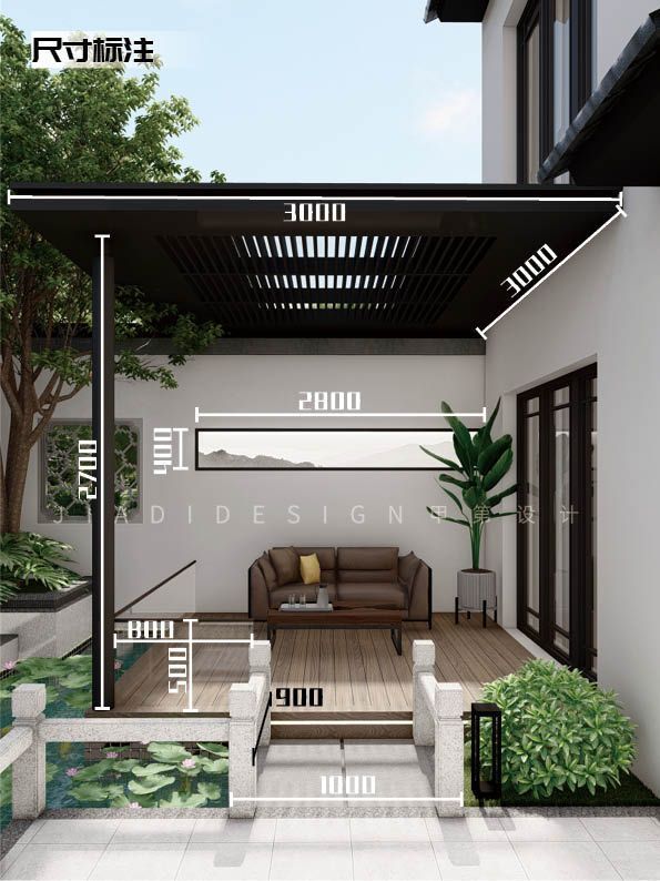 粉墙黛瓦新中式小院,尽显江南韵味