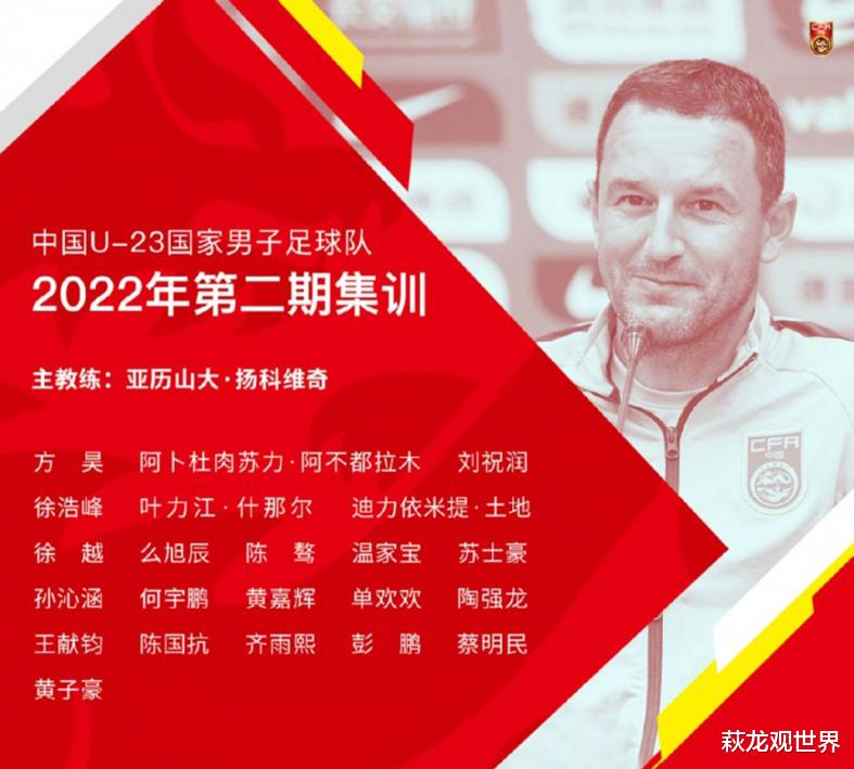 u23|陶强龙领衔5虎入选U23国足，大连人队成第一大户 泰山2人海港1人