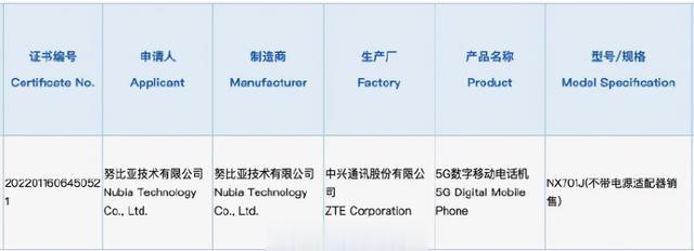 努比亚|努比亚Z40 Pro通过3C认证：电池快充规格曝光