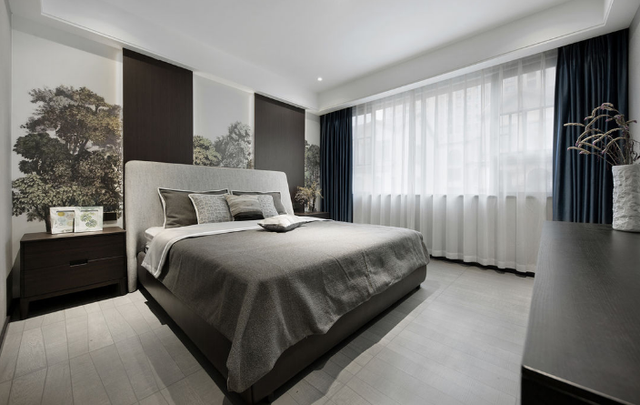 暗色系装修风格,让空间变得轻奢而又内敛,充分满足业主需求