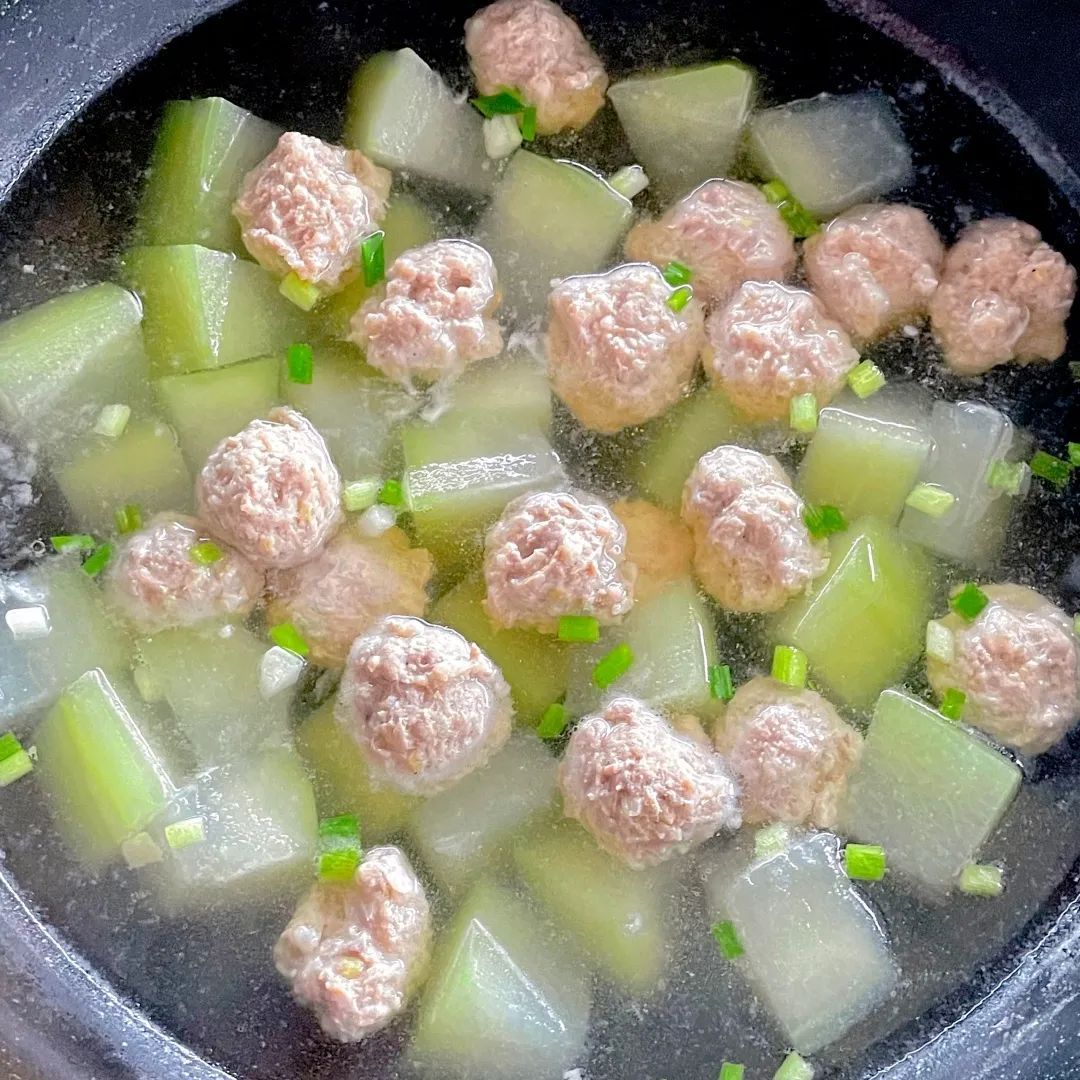 食材|巨鲜美的冬瓜丸子汤,这样煮,会爱上冬瓜的