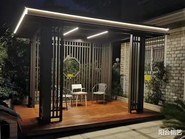 凉亭安装在庭院哪个位置较好?