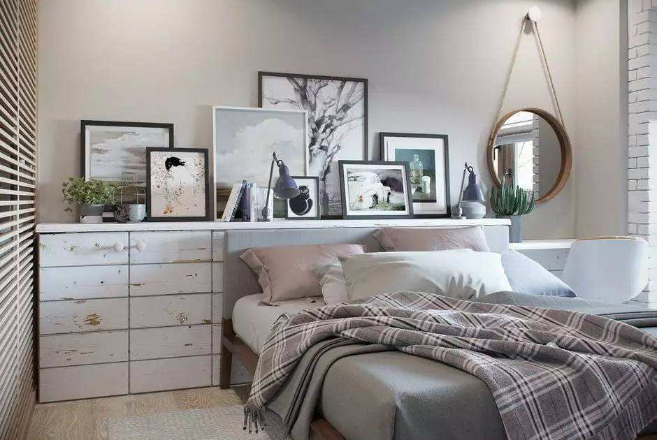 卧室床头除放床头柜,还能设计这10类家具!好看功能多还不占地