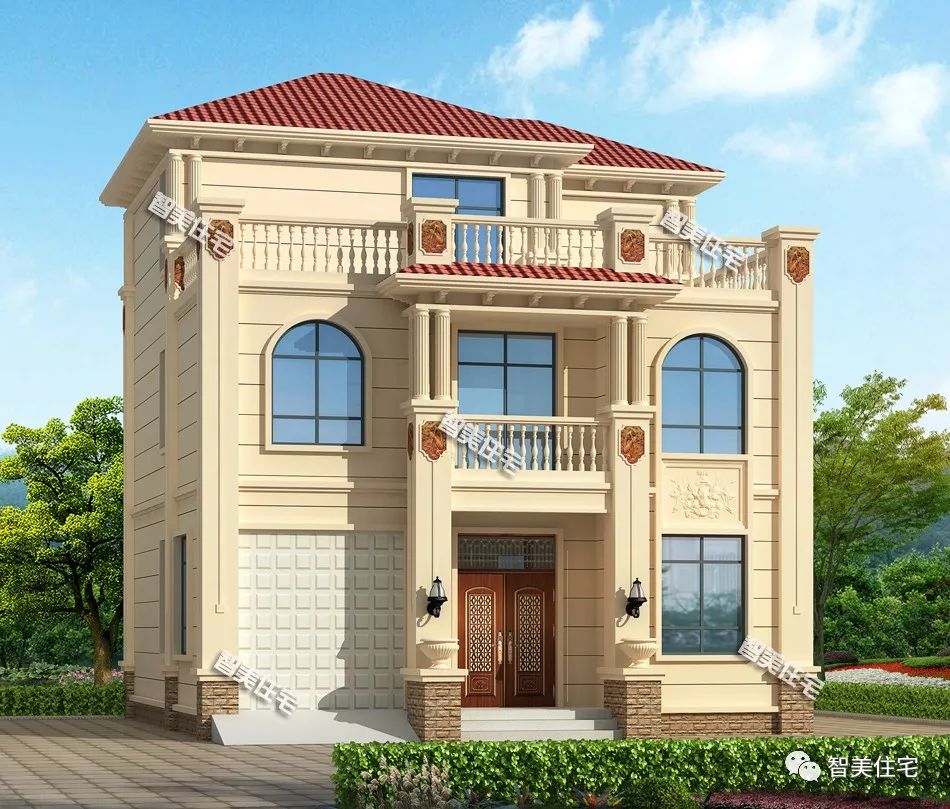 面宽10-11米之间的小别墅,室内有8个卧室,杂物房最实用