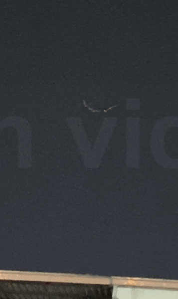 台南夜空出现发光不明飞行物！呈V字形，悬浮在空中，怎么回事？