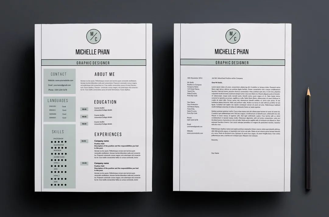 国外简历设计欣赏!加点儿设计感