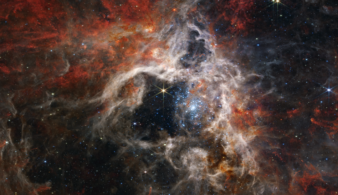 韦布眼中的“狼蛛”星云:看到了成千上万人类肉眼看不到的东西