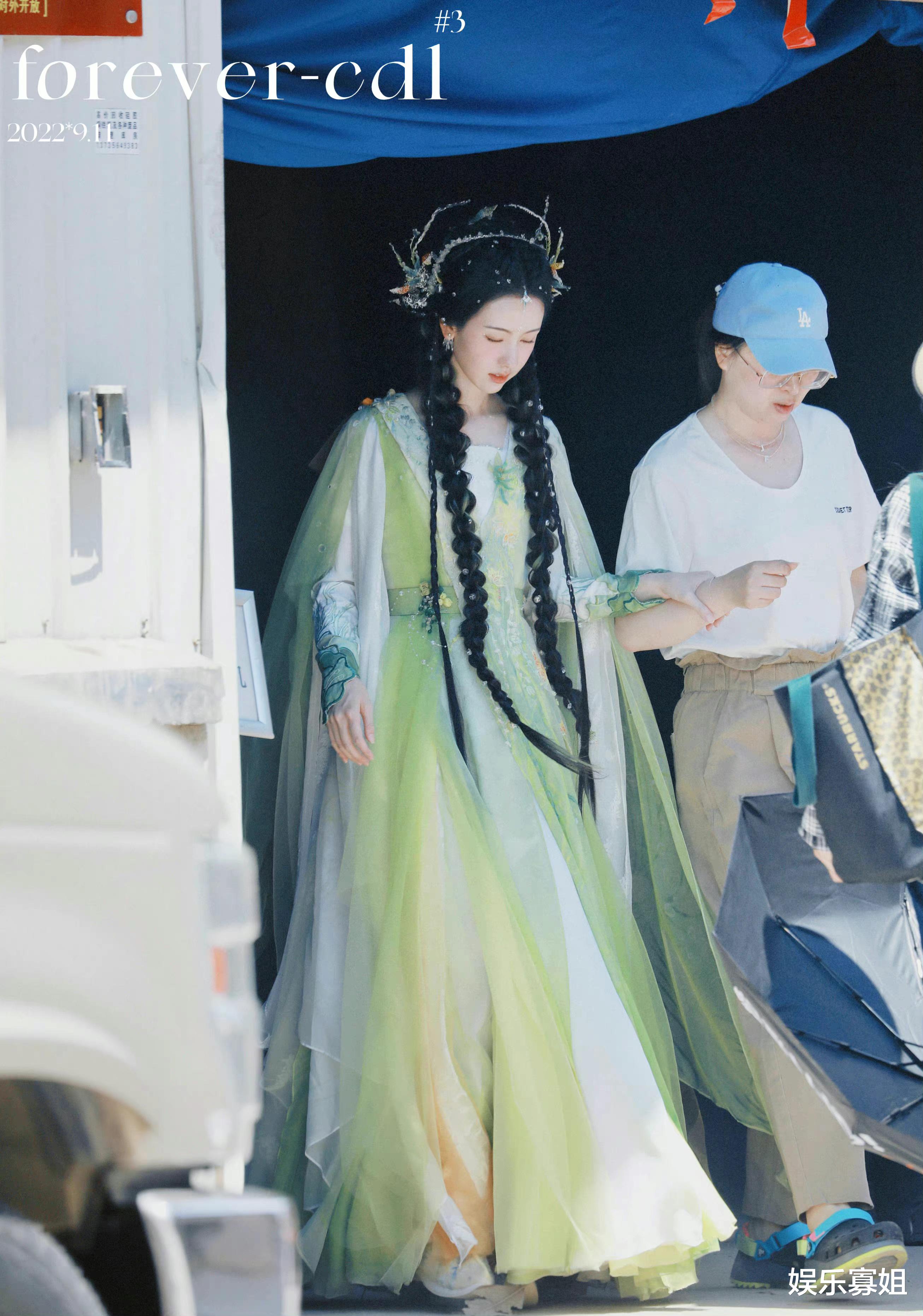 陈都灵|漂亮!陈都灵《狐妖小红娘》绿衣路透,灵动清新,第一眼就被惊艳了