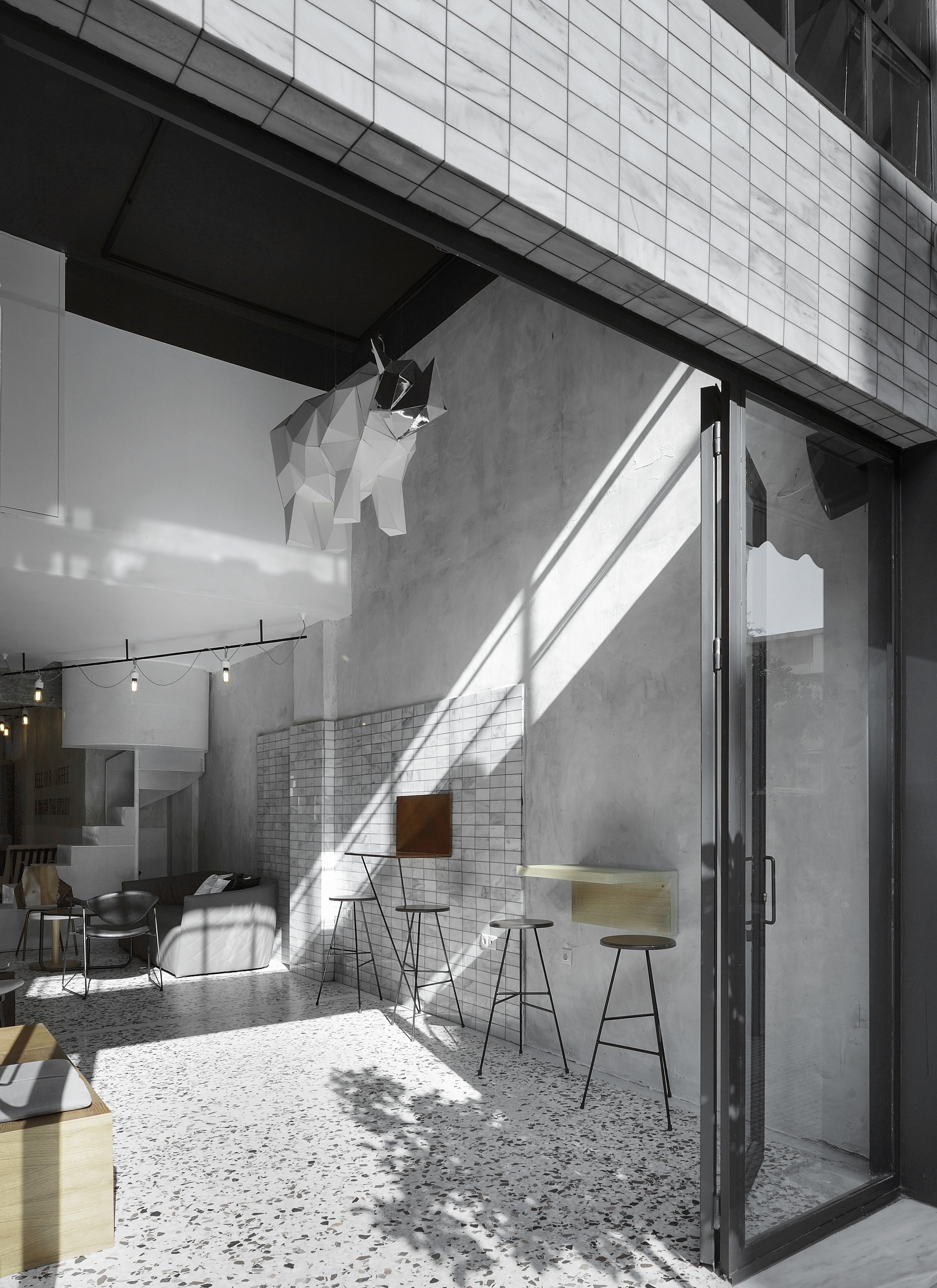 餐厅设计丨轻工业风的咖啡厅