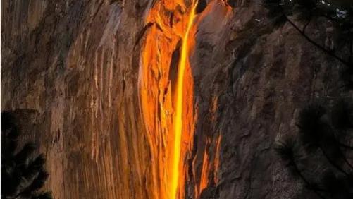 自然奇观|罕见的自然奇观: 609米高的橙色瀑布