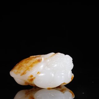 和田玉籽料|旧藏【和田玉籽料 龙龟 把件】