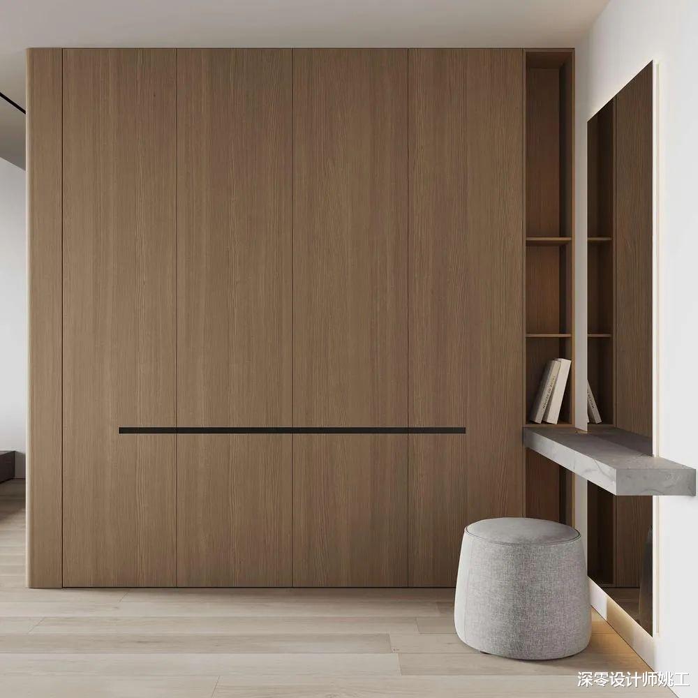 这是我见过最温柔的两居室，132㎡原木搭配简约白，原来也能这么随性