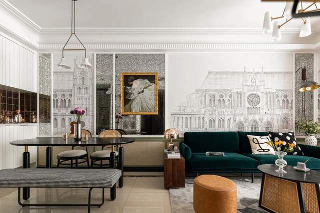 90平古典三居室,轻熟风的电影场景应运而生