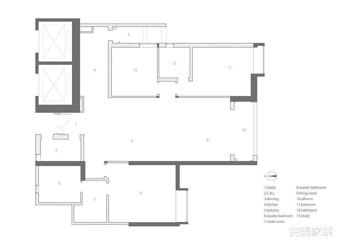 重组大三居,让家居空间变得更加完整,打造舒适的家居环境