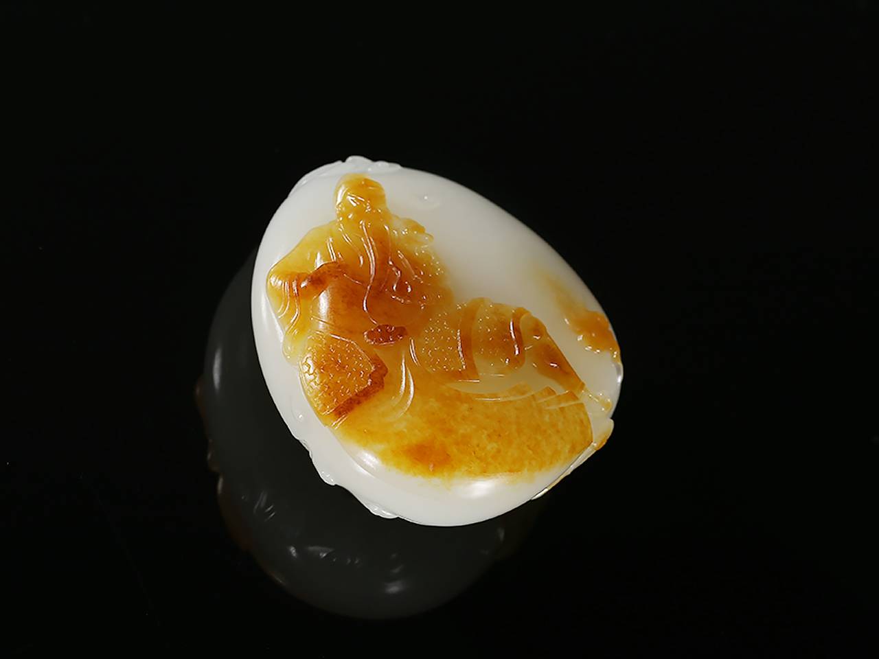 玉雕|佰匞推荐 红皮白肉 俏色巧雕 玉雕大师张克山 忠义千秋 新疆和田玉独籽料 挂件