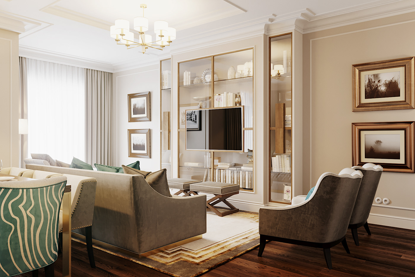 79平方米简欧风格公寓,空间不大,装修却很高大上