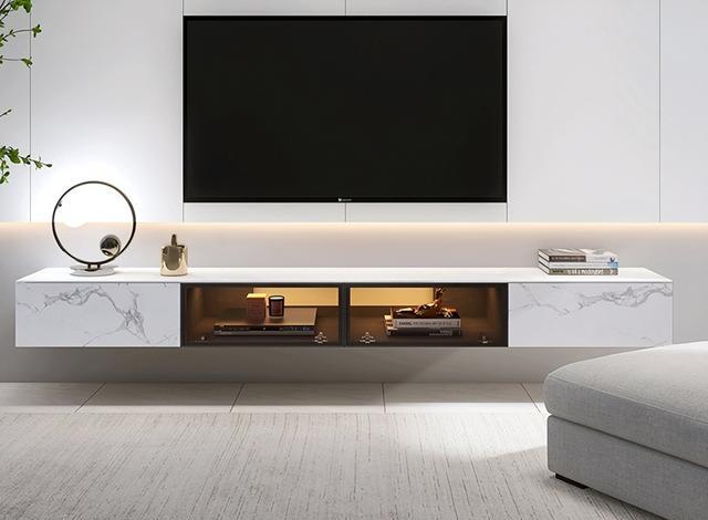 悬空电视柜虽好看,但是有4个弊端不能忽视,还要注意4个问题