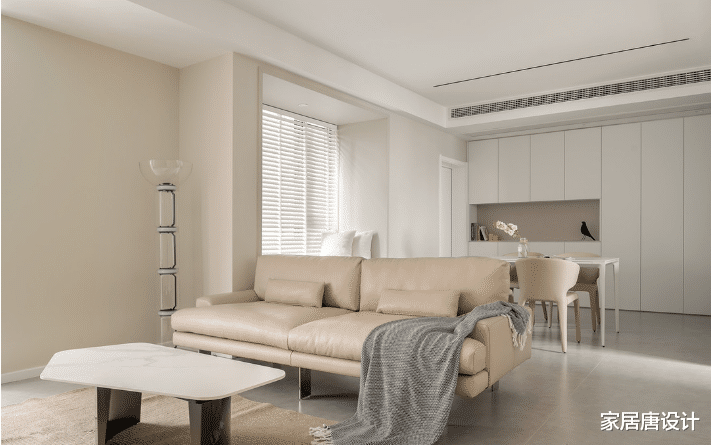 85平的独居室,素雅设计为主更显轻松,满足女主的需求