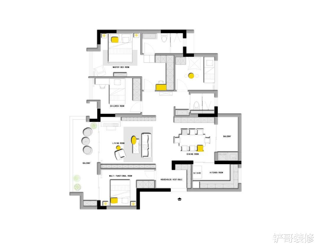 精装房的第二次变身,足够个性和精致,提升生活体验感