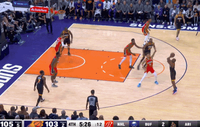 18+5+8，两粒三分+抢断锡安，保罗是太阳逆转鹈鹕定海神针
