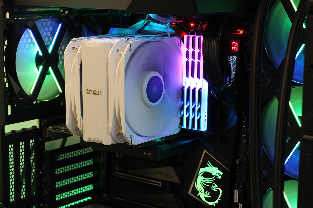 散热器|针对12代的散热压九代小火炉,超频三东海EX6000双风扇单塔散热器