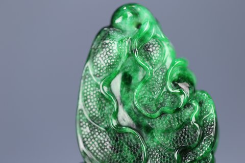 翡翠|回流 老翡翠白菜雕件