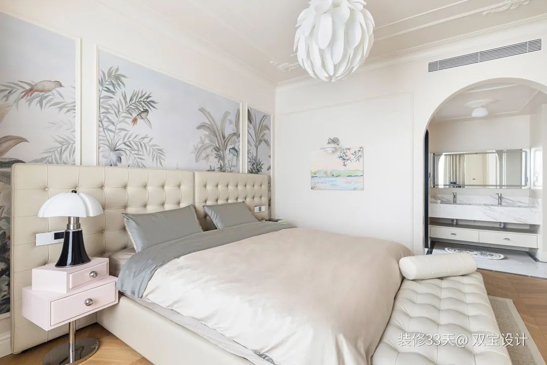 装修设计：155平高颜值现代轻法式大三居