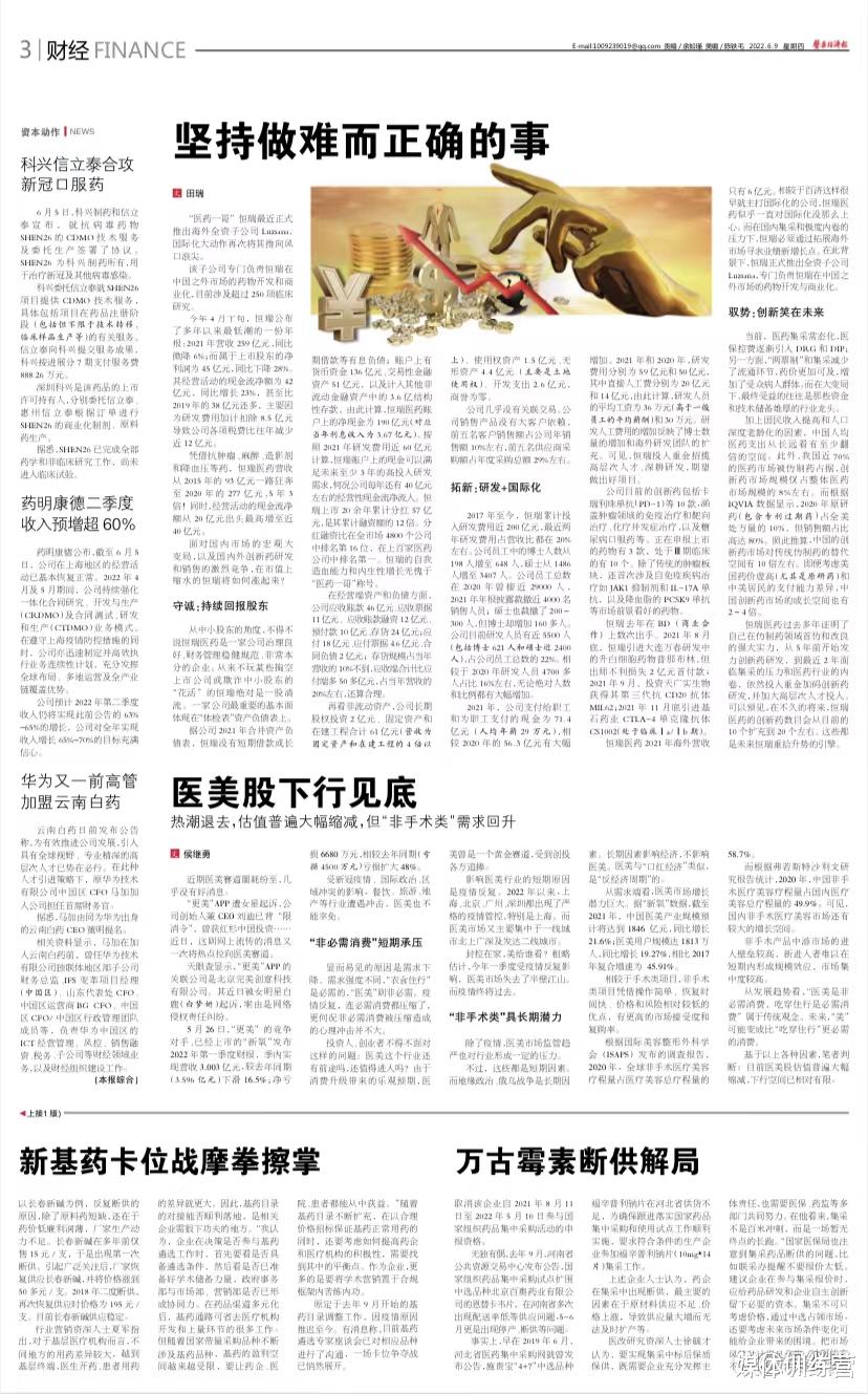 医美 医美股下行见底