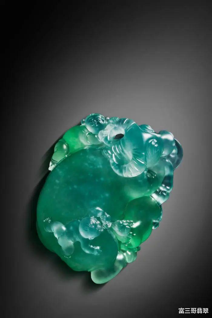 牡丹一元|玉赏 ▏翡翠玉雕艺术创作——《扭转乾坤》