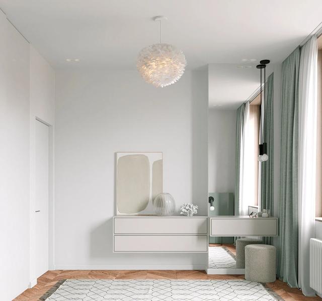 户型紧凑，客厅面积小？学她家64㎡这样设计，颜值高又通透！