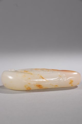 |旧藏-和田玉“鹅如意”摆件