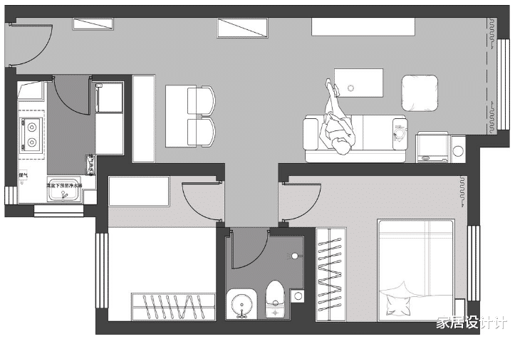 简装的68平米养老房，简简单单实用为主，以后给老人新房照着装