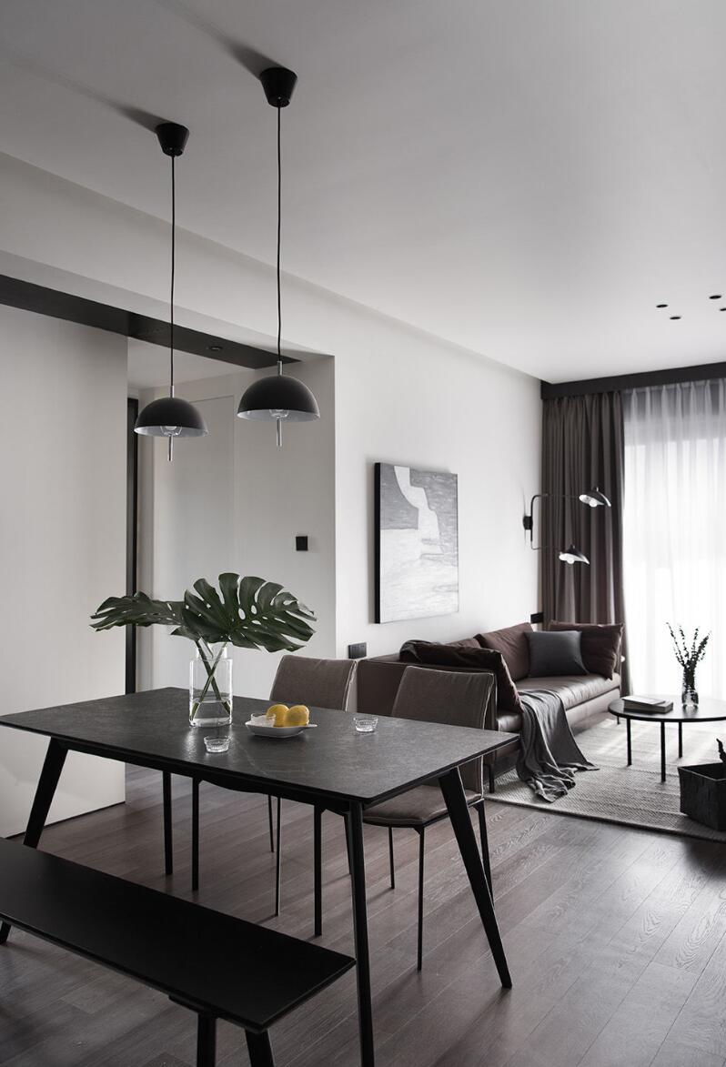 客厅开间小，电视墙不能做柜子？看她77㎡新家，一进门就超酷！