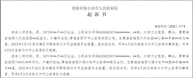 青海一社保局长伪造身份信息骗取养老金被公诉,曾任县委巡察组长
