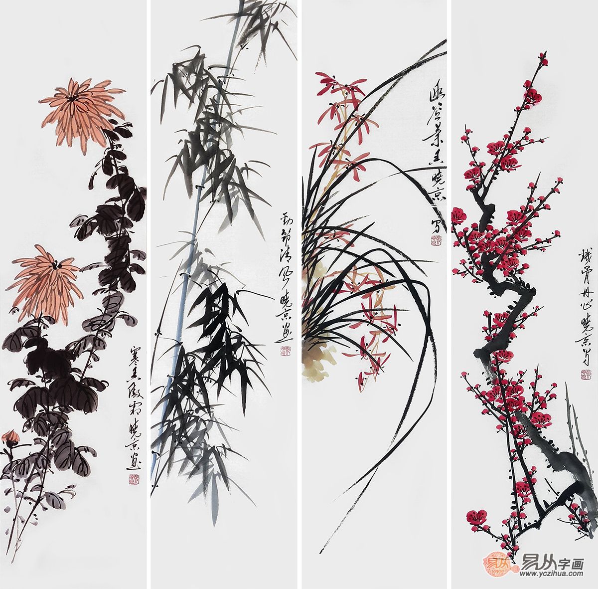 客厅应该挂什么装饰画?挂这样的花鸟画定不会错!