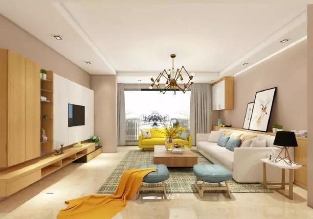 大户型北欧风装修,自然清新,色彩搭配给人眼前一亮的感觉