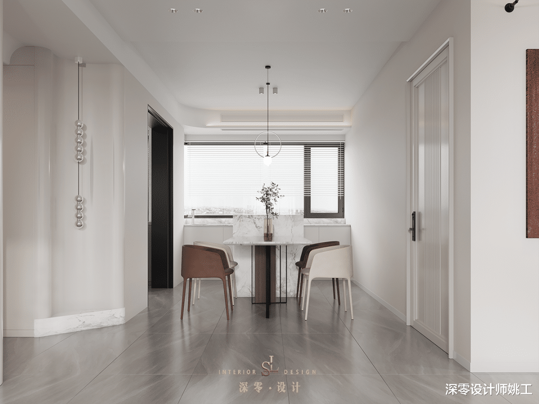 一家三口 143㎡简约风,适当留白也能让家变得这么淡雅,高级感满满