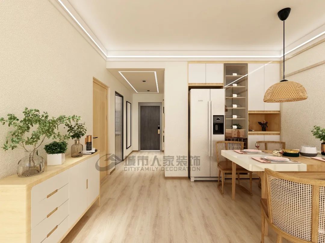 设计效果| 96平米日式 无印小清新带来的静谧生活