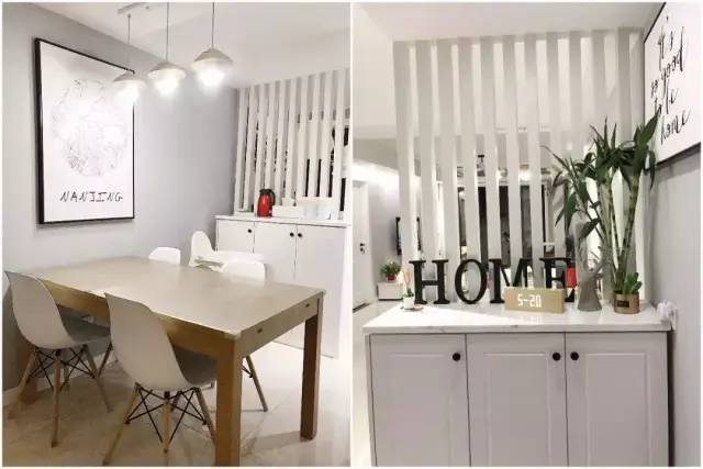 小户型可以用鞋柜来隔出玄关,再也不怕进门就见到客厅