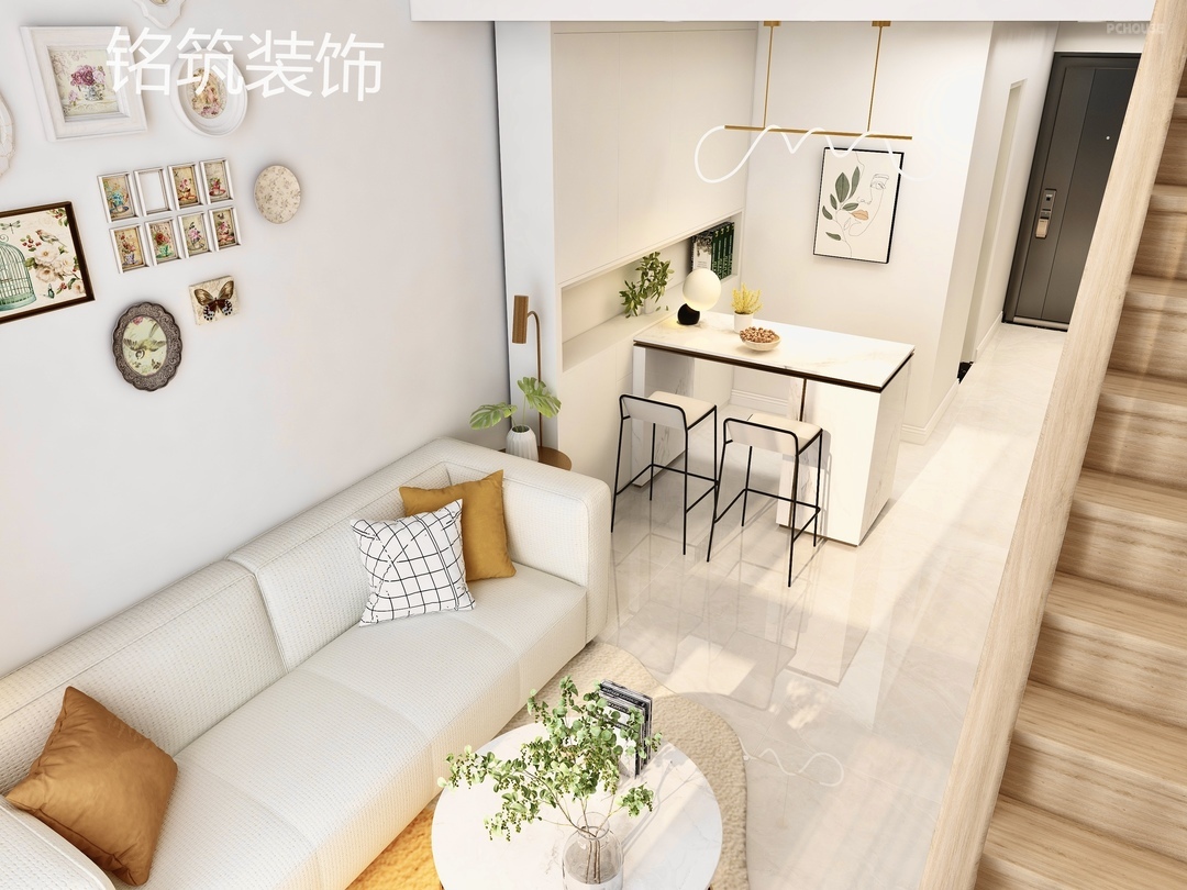 40平温馨loft甜蜜公寓,简单中的时尚感