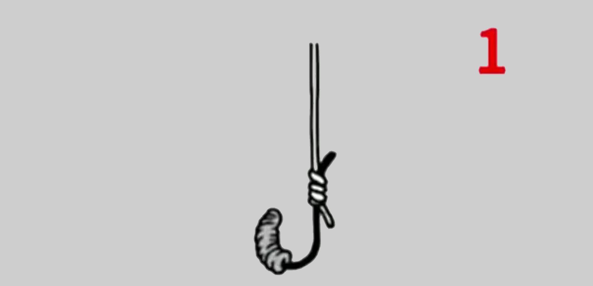 |用蚯蚓钓鱼，常用的6种挂钩方法，挂钩不正确有鱼咬钩也难钓到