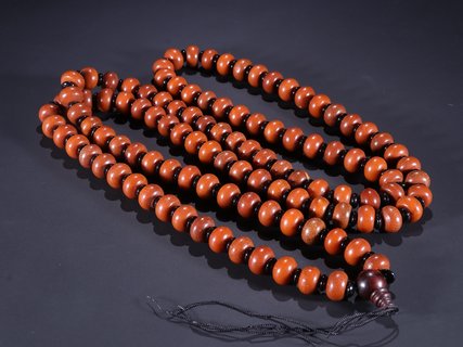 钱币|旧藏【和田玉圆珠项链】